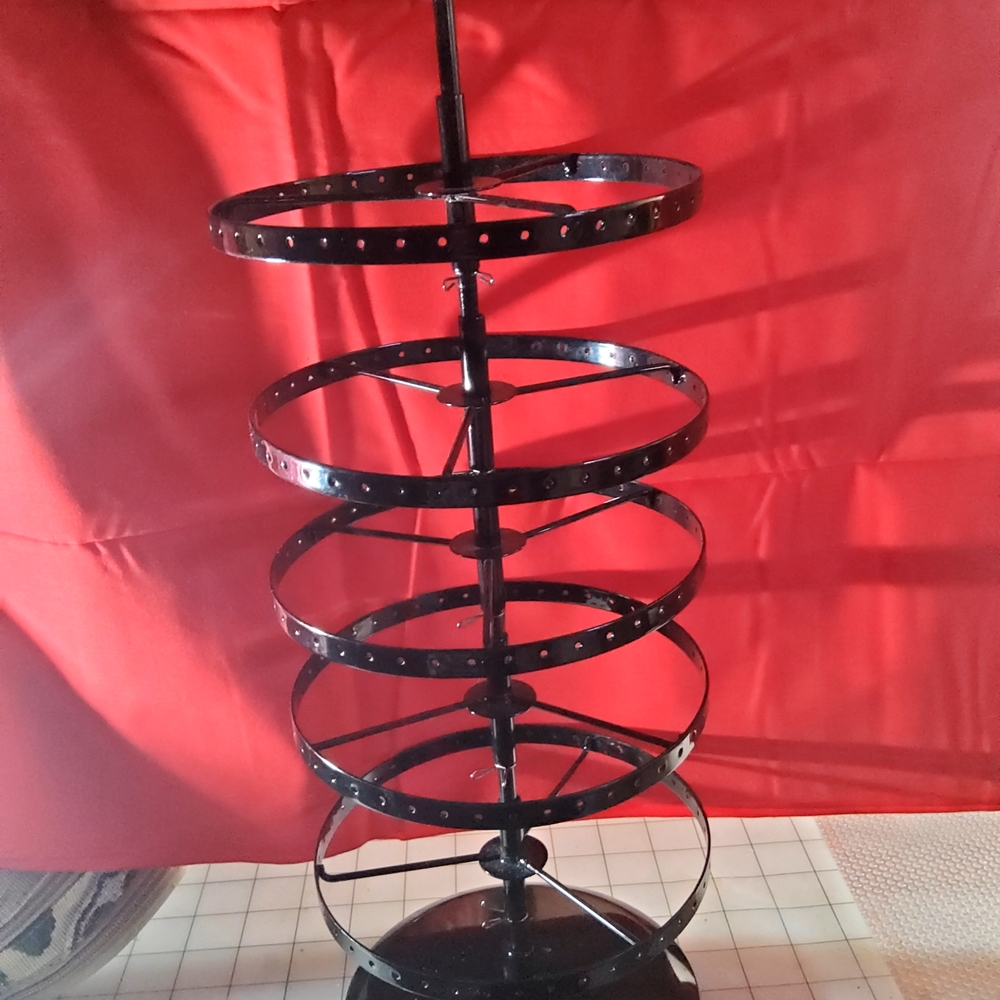 Black Rotating Storage Rack